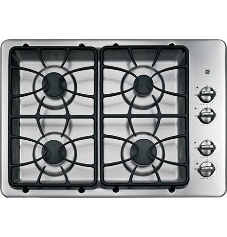GE® 30" Built-In Gas Cooktop - JGP329SETSS - d-airconditioning